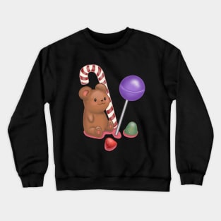 Cute Candy Bear Crewneck Sweatshirt